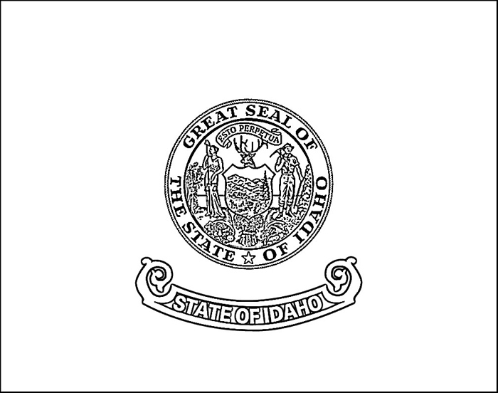 idaho state flag coloring pages - photo #4