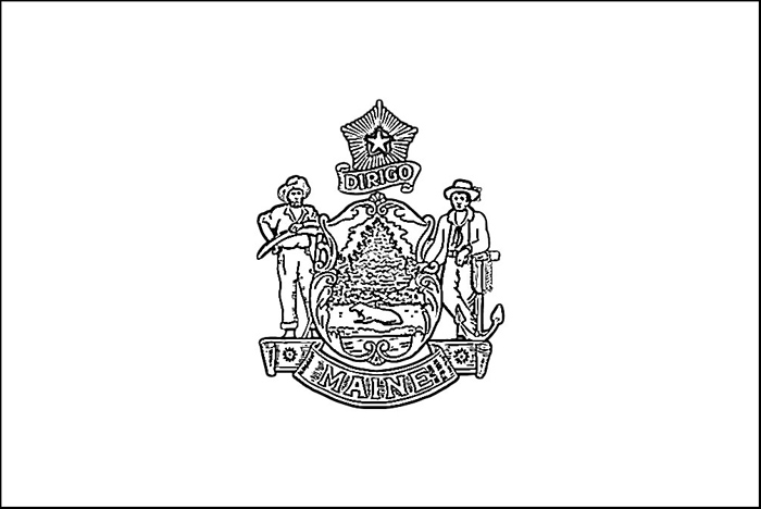 maine flag coloring pages - photo #3