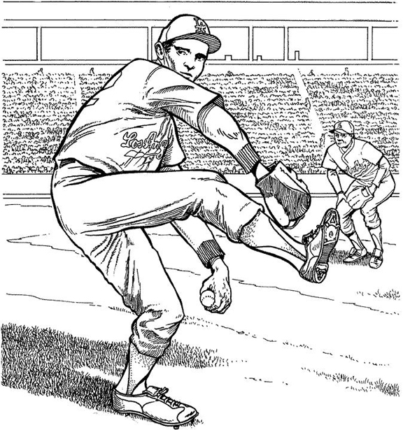 la dodgers baseball coloring pages - photo #3