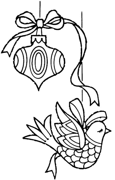 xmas ornament coloring pages - photo #28