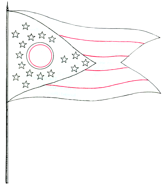 ohio flag coloring pages - photo #8