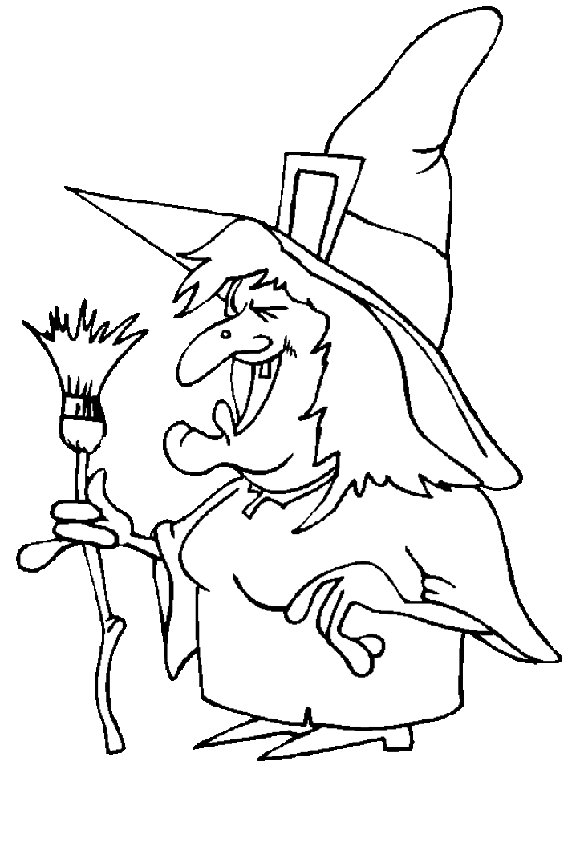 caillou coloring pages halloween witch - photo #7