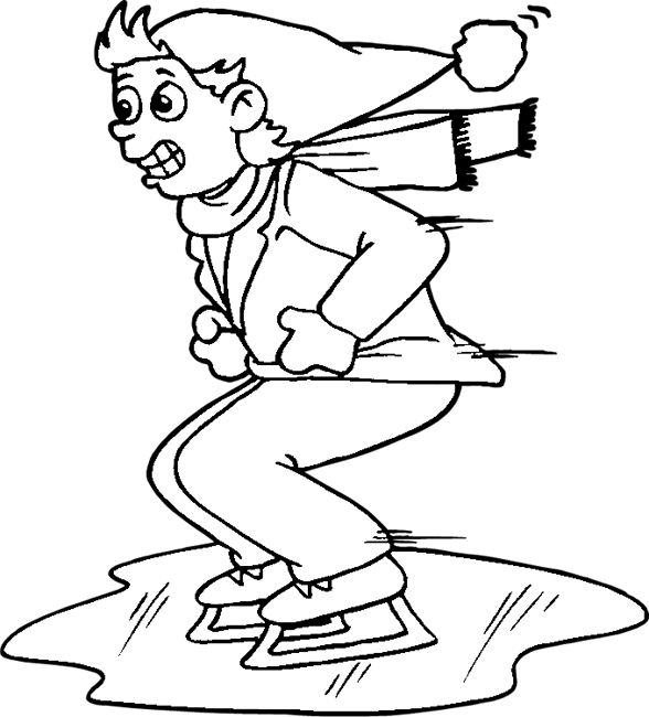 ice skater coloring pages print - photo #17