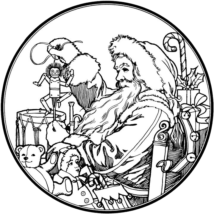 santa around world coloring pages - photo #25