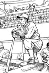 Dug Out baseball coloring page