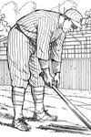 New York Yankee Player baseball coloring page