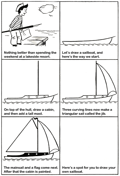 How To Draw A Sailboat Step 1 | Apps Directories