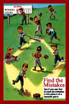 Baseball Game Find the Mistakes Puzzle
