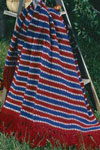 colonial stripe afghan