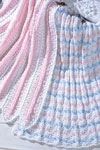 mile a minute and peek a boo ripple afghans