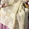 patchwork knit afghan for baby