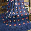 patriotic starbust afghan