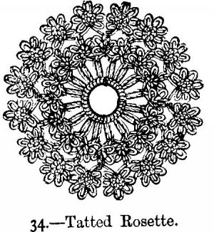 Tatted Rosette.