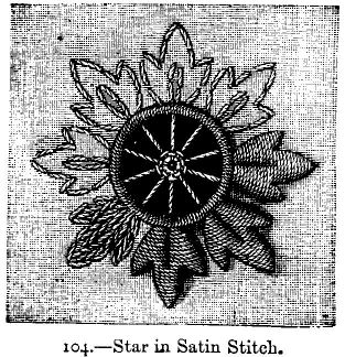 Star in Satin Stitch.