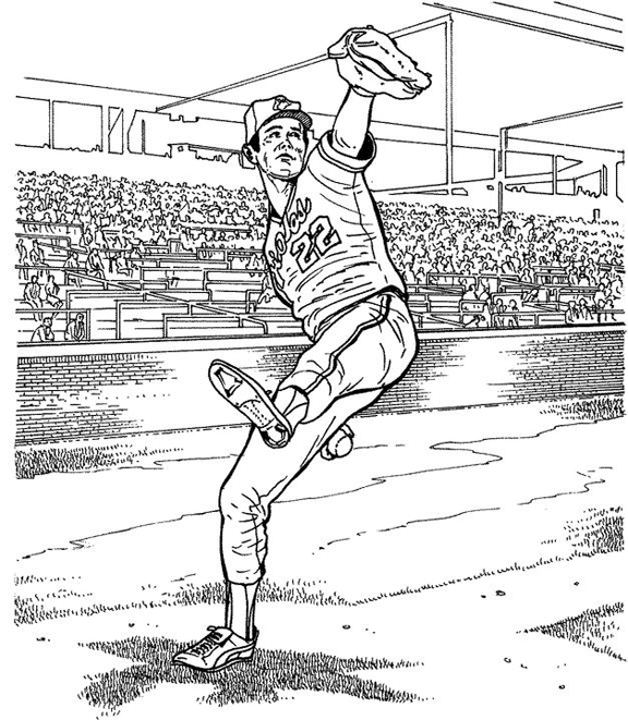 Baltimore Orioles Player Baseball Coloring Page Purple Kitty