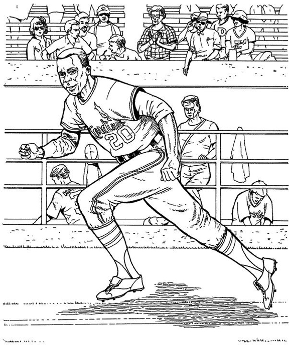 baseball coloring pages for adults