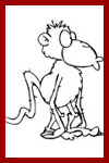 monkey coloring pages