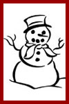 snowman coloring pages