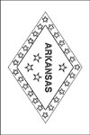 arkansas flag coloring page