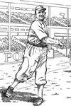 Ball Player baseball coloring page