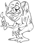 goblin coloring page