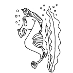 horse coloring page