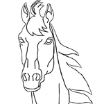 horse coloring page