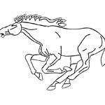 horse coloring page