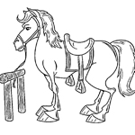 horse coloring page