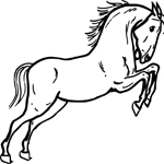 horse coloring page