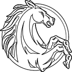 horse coloring page