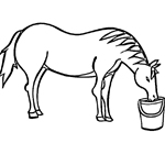 horse coloring page