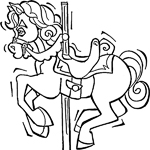 horse coloring page