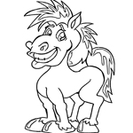 horse coloring page