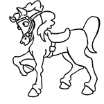 horse coloring page