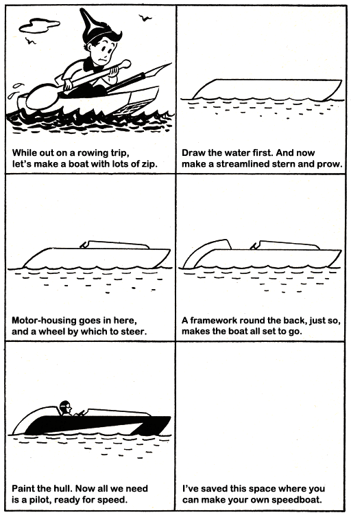 How to draw a Speedboat Drawing Lesson Step by Step 