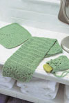 crochet eco-chic bath set