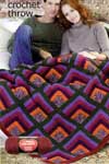 rich mitered crochet throw