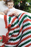 holiday stripes throw