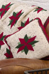 christmas star throw and pillow