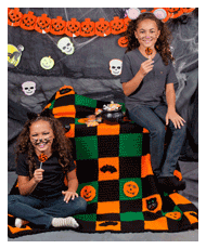 Crochet Halloween Throw