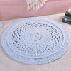 small picot lace rug crochet pattern