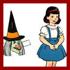 linda and paul at halloween paper dolls