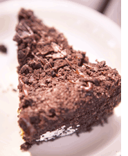 chocolate pie piece