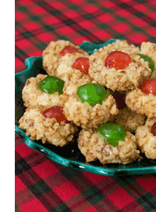 christmas thumbprint cookies