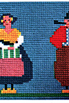 Dutch Boy and Girl Rug Pattern