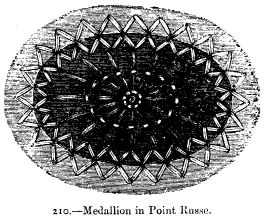 Medallion in Point Russe.